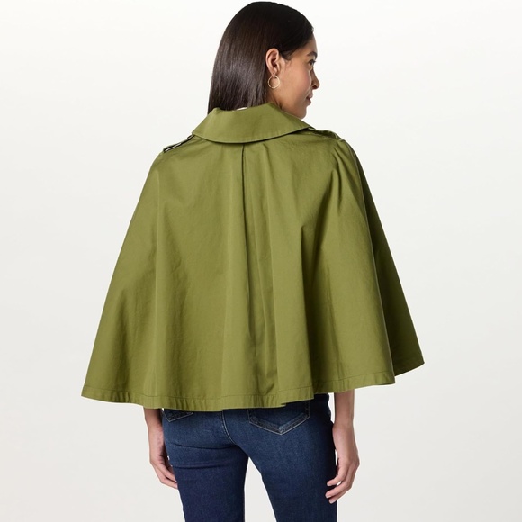 The Drop Women's Hayes Cropped Trench - Sea Kelp - Picture 2 of 8